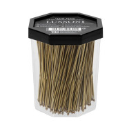 Шпильки прямі для волосся, золотисті, 7.5 см Lussoni Hair Pins Golden 300 шт