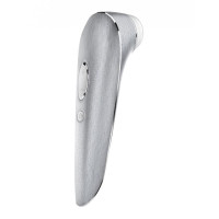 Люксовий вакуумний стимулятор клітора з вібрацією Satisfyer Luxury High Fashion, 17х4 см (сріблястий) (4049369016549)