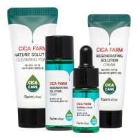 Набір міні-засобів для обличчя з центелою FarmStay Cica Farm Special Mini Kit 4 предмета