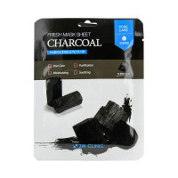 Очищаюча маска для обличчя c деревним вугіллям 3w Clinic Fresh Charcoal Mask Sheet 1 шт
