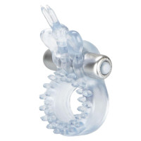 CalExotics Butterfly Beauty Orgasm Ring — віброкольцо з метеликом, 8х3.2 см (прозорий) (716770041029)