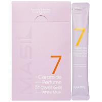Парфумований гель для душу із церамідами Masil 7 Ceramide Perfume Shower Gel White Musk 8 мл * 20 шт (8809000062150)