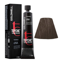 Стійка професійна фарба для волосся Goldwell Topchic Hair Color Coloration, 6NA - Dark Natural Ash