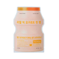 Питательная маска для лица с экстрактом манго A'pieu Real Big Yogurt One-Bottle Mango 21 г (8809530054291)