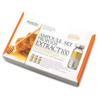 Набор ампул лечебной сыворотки для проблемной кожи из прополиса Ramosu Propolis Extract 100 3 х 10 мл