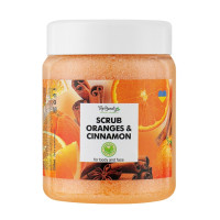 Скраб для тіла та обличчя Апельсин-Кориця Top Beauty Scrub Oranges&Cinnamon 250 мл (4820169180278)