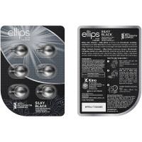 Вітаміни для волосся «шовкова ніч» з про-кератиновим комплексом Ellips Hair Vitamin Silky Black блістер (8993417200083)