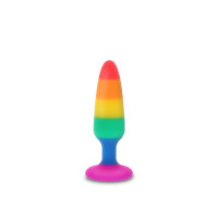 Toy Joy Medium Twink Plug - силиконовая анальная пробка, 11х2.9 см (разноцветный) (10550)