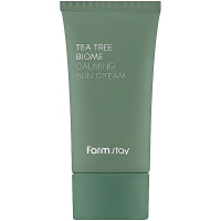 Заспокійливий сонцезахисний крем Farmstay Tea Tree Biome Calming Sun Cream 50 мл 50 мл (8809783327838)
