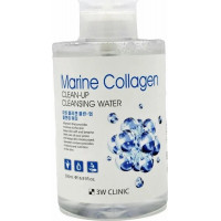 Міцелярна очищаюча вода з морським колагеном 3W Clinic Marine Collagen Clean-Up Cleansing Water 500 мл