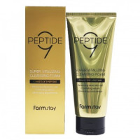Пінка для вмивання обличчя з пептидами Farmstay Peptide 9 Super Vitalizing Cleansing Foam 180 мл (18809480773662)