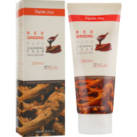 Пінка для вмивання з екстрактом червоного женьшеню Farmstay Red Ginseng Pure Cleansing Foam 180 мл