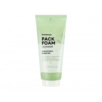 Маска-пенка для жирной и комбинированной кожи Missha Homemade Pack Foam Cleanser Baking Soda Green Tea 150 мл