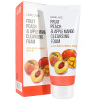 Пінка для вмивання з персиком і яблуком Lebelage Fruit Peach&Apple Cleansing Foam, 100 мл