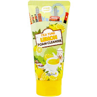Пенка для умывания лица с чаем с лимоном Esfolio Tea Time Lemon Foam Cleanser 120 мл (8809386883021)