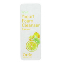 Пробник очищающей пенки для умывания с лимонным йогуртом Ottie Fruit Yogurt Foam Cleanser Lemon 1 мл (8800000006332)