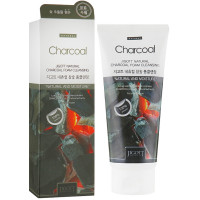 Пенка для умывания с экстрактом древесного угля Jigott Natural Charcoal Foam Cleansing 180 мл