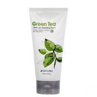 Зволожуюча пінка для вмивання з екстрактом зеленого чаю 3W Clinic Green Tea Clean Up Cleansing Foam 150 мл