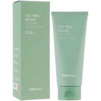Очищающая пенка для проблемной кожи с чайным деревом FarmStay Tea Tree Biome Calming Acne Foam 180 мл (8809783321898)