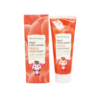 Пінка для вмивання з екстрактом персика Milatte Fashiony Fruit Foam Cleanser Peach 150 мл (8803348029328)