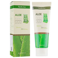 Зволожуюча пінка для вмивання обличчя з соком алое Farmstay Aloe Pure Cleansing Foam 180 мл (8809317289465)