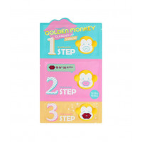 Набір для догляду за губами Holika Holika Golden Monkey Glamour Lip 3-Step Kit 2г + 25г + 3г (8806334357788)