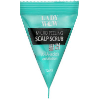 Скраб-мікропілінг для шкіри голови з aha-кислотами Lady Wow Micro Peeling Scalp Scrub 15 мл (4823080007327)