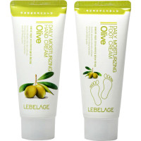 Набор кремов для рук и ног LEBELAGE Daily Moisturizing Olive Hand & Foot Cream 2 Set ,100мл*2шт