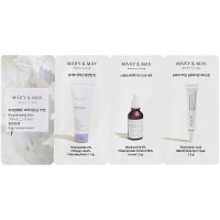 Набор миниатюр для осветления кожи Mary & May 3Step Sachet (Cleansin г Foam 1,5 г+Serum 1,5 г+Eye Cream 1,5 г) (8809670681449)