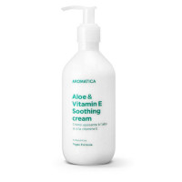 Заспокійливий крем для обличчя та тіла з алое і вітаміном Е Aromatica Aloe & Vitamin E Soothing Cream 300 мл
