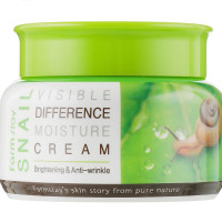 Зволожуючий крем для обличчя з равликовим муцином Farmstay Visible Difference Moisture Cream Snail 100 мл