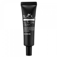 Мініатюра омолоджуючого крему для обличчя з чорним равликом Mizon Black Snail All In One Cream (Tube) 35 мл