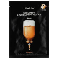 Тканевая маска Jm Solution Water Luminous S.O.S Ringer Amino Mask Black 35 мл (8809852542674)