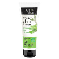Гелева маска для обличчя Organic Shop Moisturizing Mask Madagaskar Aloe & Bamboo 75 мл