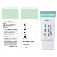 Тонуючий крем для обличчя з центелою Beausta Cicarecipe Green Tone-up Cream 40 мл