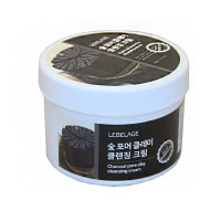 Масажний крем для обличчя з вугіллям Lebelage Charcoal Pore Clay Massage Cream 500 мл (8809317111445)