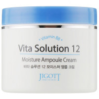 Зволожуючий антивіковий ампульний крем для обличчя Jigott Vita Solution 12 Moisture Ampoule Cream 100 мл