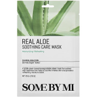 Маска тканинна з екстрактом алое для обличчя Some By Mi Real Aloe Soothing Care Mask 20 мл (8809647391487)