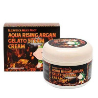 Поживний крем для обличчя з аргановою олією Elizavecca Milky Piggy Aqua Rising Argan Gelato Steam Cream 100мл