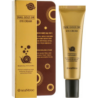 Антивіковий равликовий крем для очей з золотом SeaNtree Snail Gold 24K Eye Cream 20 г (8809476692465)
