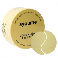 Патчі для очей з золотом і равликовим муцином Ayoume Gold + Snail Eye Patch 60 шт (8809239804142)