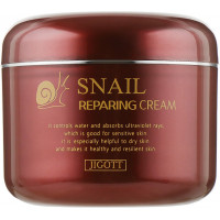 Відновлюючий крем для обличчя з муцином равлика Jigott Snail Repairing Cream 100 мл