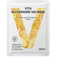 Освітлююча тканинна маска для обличчя з глутатіоном Ottie Vita Glutathione 100 Mask 25 мл (8809708710196)
