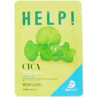 Маска для лица с центелой BERGAMO HELP! Cica Mask Sheet 25 мл