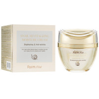 Зволожуючий антивіковий крем для обличчя з муцином равлика Farmstay Snail Revitalizing Moisture Cream 50 мл