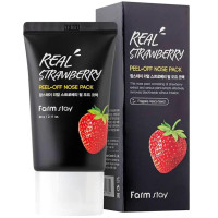 Маска-плівка для носа з екстрактом полуниці Farmstay Real Strawberry Peel-Off Nose Pack 60 г