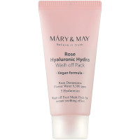 Глиняная маска для глубокого увлажнения Mary&May Rose Hyaluronic Hydra Wash Off Pack 30 г (8809670681869)