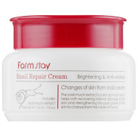 Відновлювальний крем для обличчя з муцином равлика Farmstay Snail Repair Cream 100 г (8809317284613)