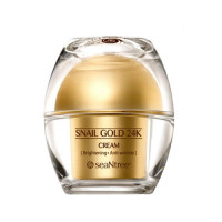 Поживний крем для очей з золотом і равликовим муцином Seantree Snail Gold 24K Eye Cream 30 г