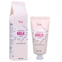 Увлажняющий крем для лица на основе молочных протеинов Prreti Pure White Milk Cream 50 г